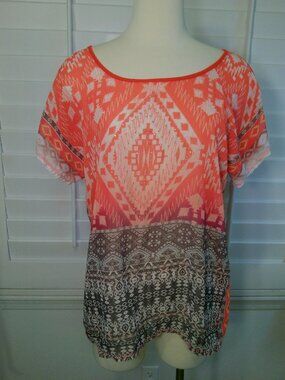 Short Sleeves Blouse Mel & Mo Women's Size Large